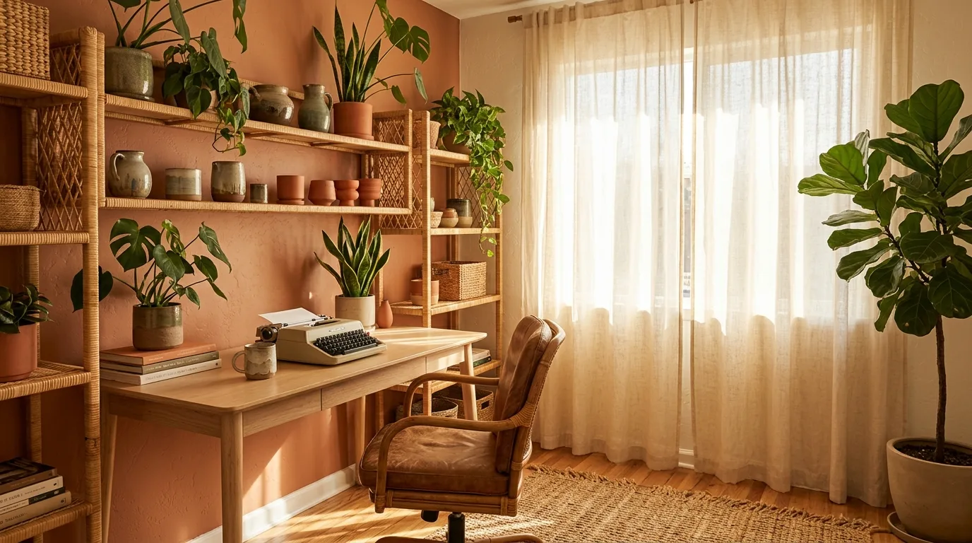 15 Free-Spirited Boho Home Office Ideas for a Creative and Cozy Workspace inspiration image 4