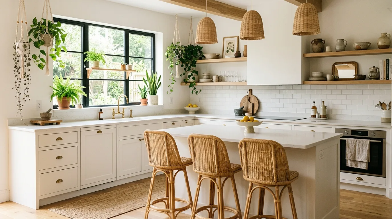 15 Free-Spirited Boho Kitchen Ideas for an Eclectic Culinary Space inspiration image 4