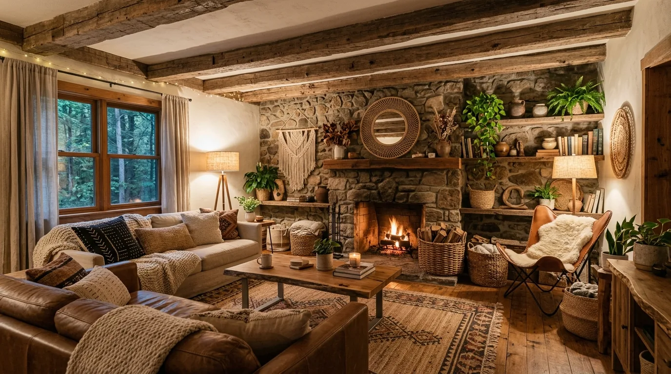 15 Free-Spirited Boho Living Room Ideas for a Relaxed Eclectic Vibe inspiration image 11