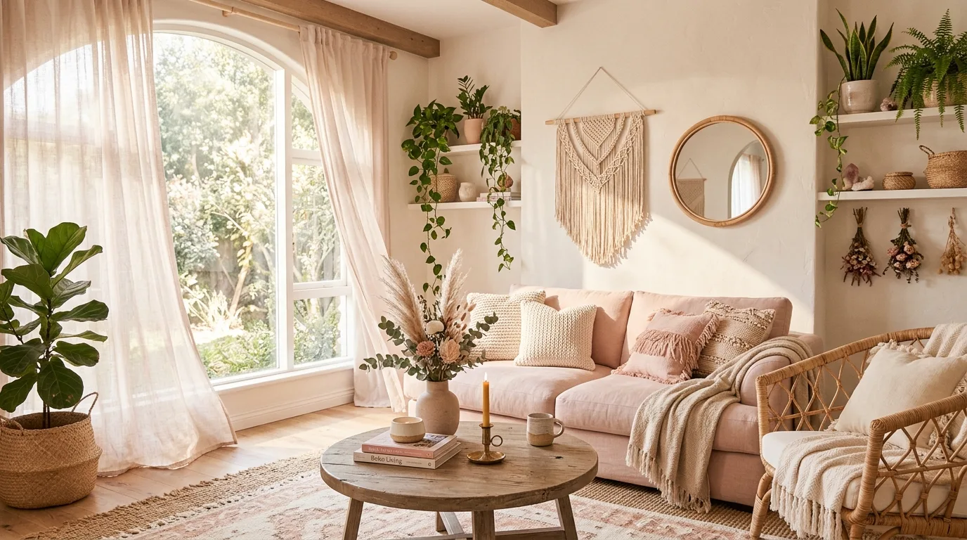 15 Free-Spirited Boho Living Room Ideas for a Relaxed Eclectic Vibe inspiration image 12