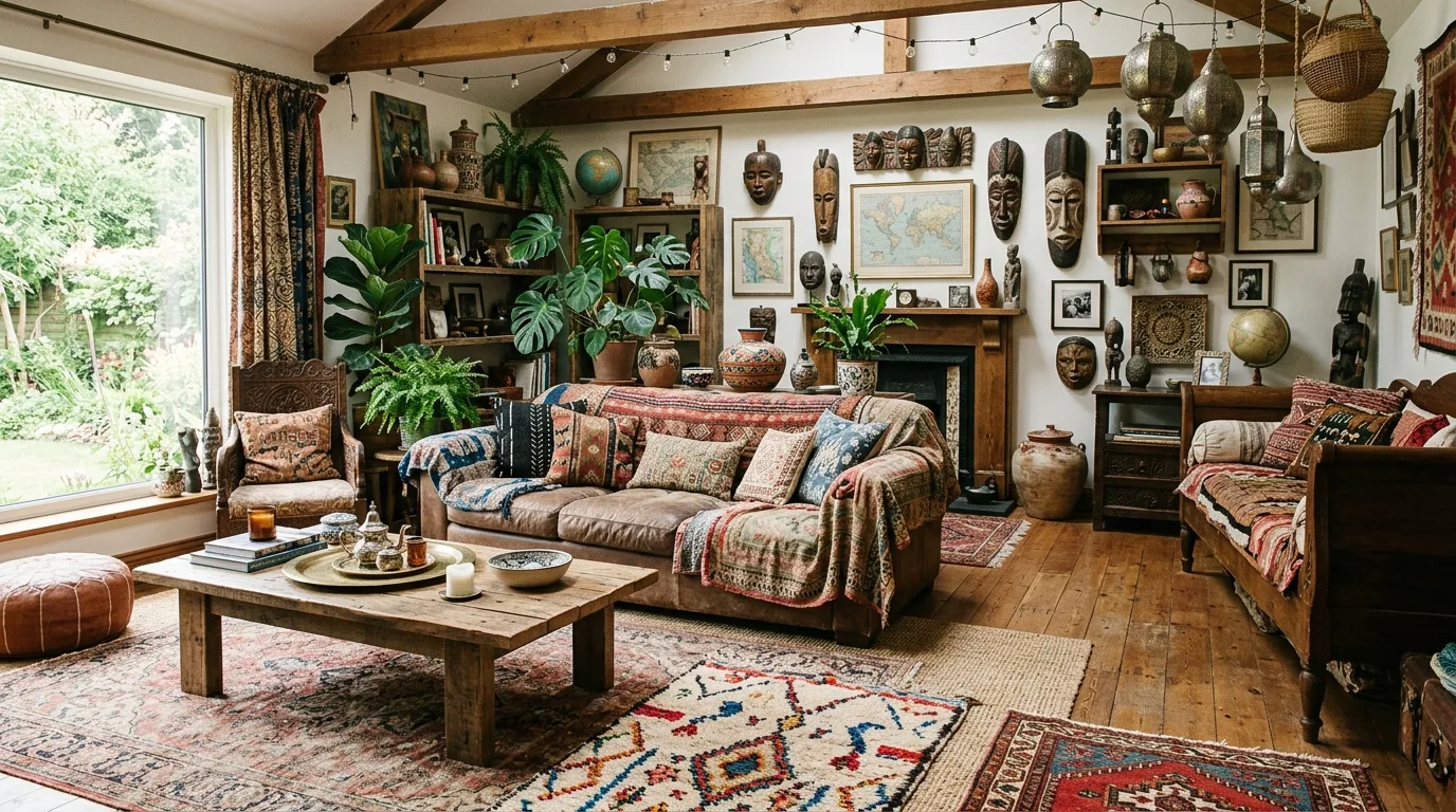 15 Free-Spirited Boho Living Room Ideas for a Relaxed Eclectic Vibe inspiration image 13