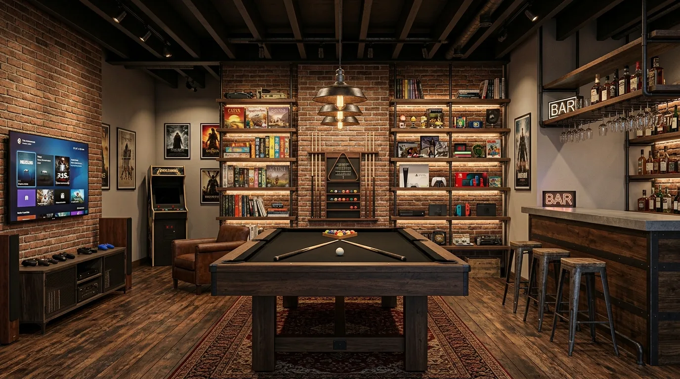 13 Fun Game Room Ideas for the Ultimate Entertainment Space inspiration image 2