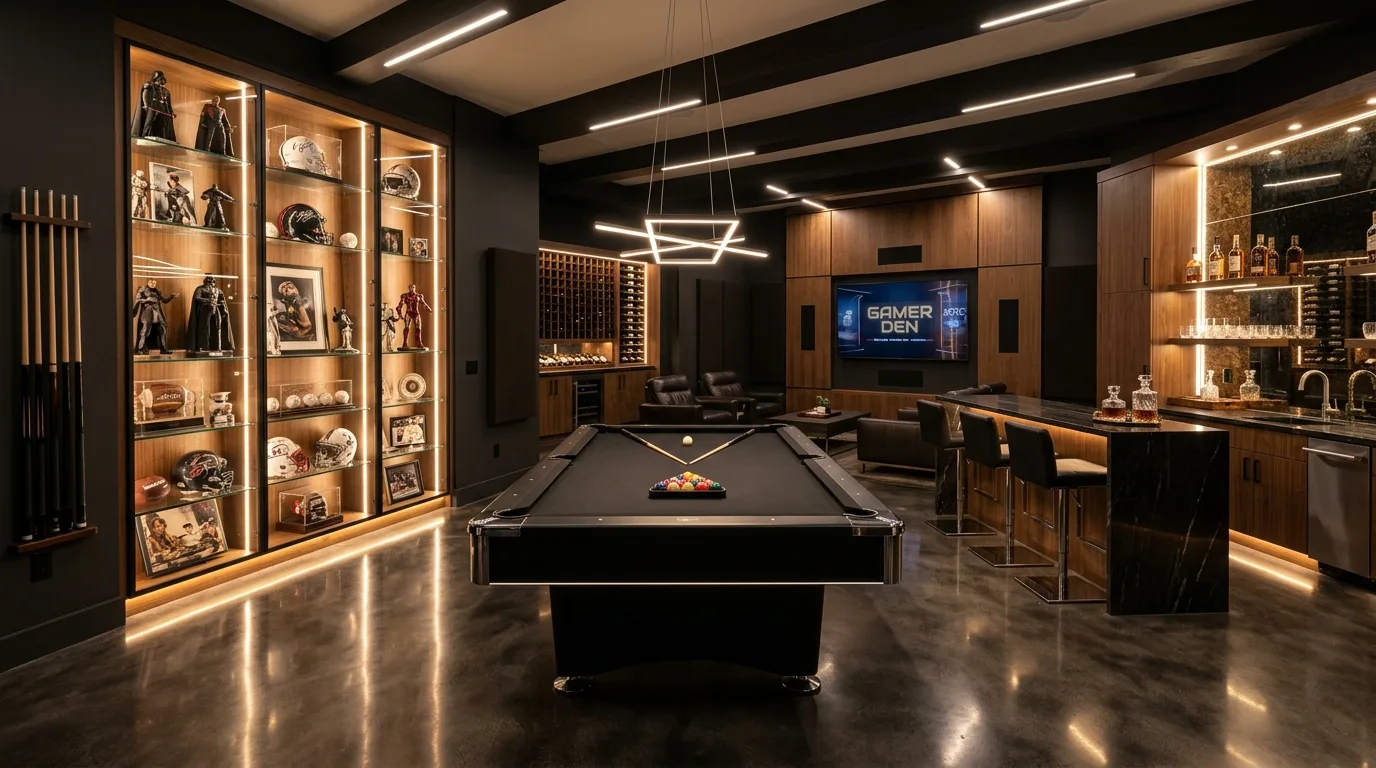 13 Fun Game Room Ideas for the Ultimate Entertainment Space inspiration image 13