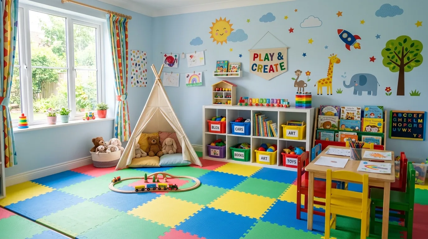 14 Fun Kids Playroom Ideas for a Creative and Organized Play Space hero image