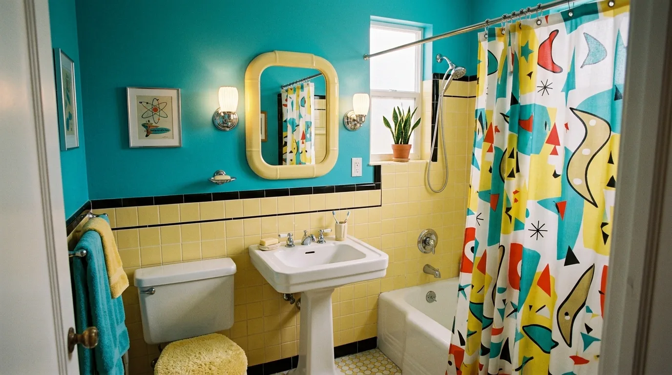 13 Fun Retro Bathroom Ideas for a Nostalgic and Playful Vibe inspiration image 2