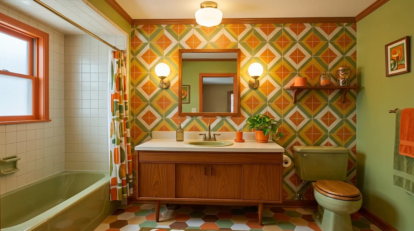 13 Fun Retro Bathroom Ideas for a Nostalgic and Playful Vibe inspiration image 3