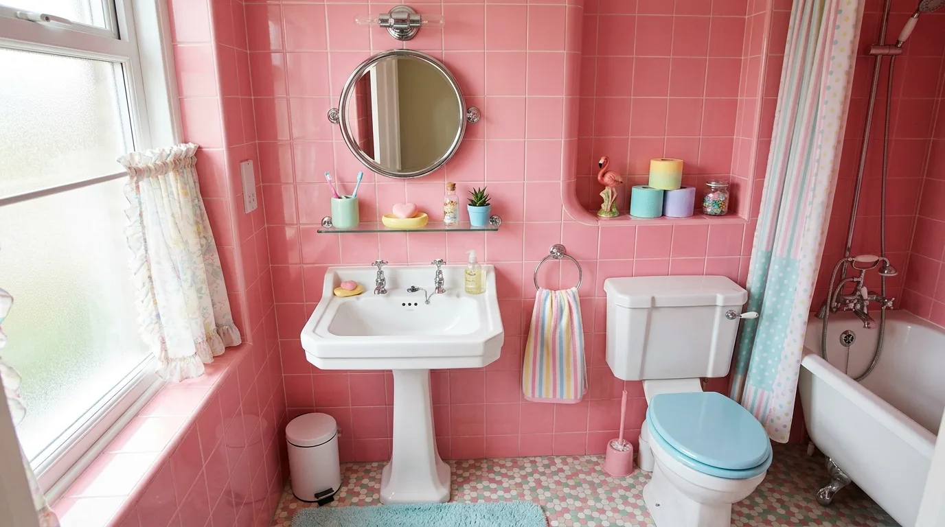 13 Fun Retro Bathroom Ideas for a Nostalgic and Playful Vibe inspiration image 7