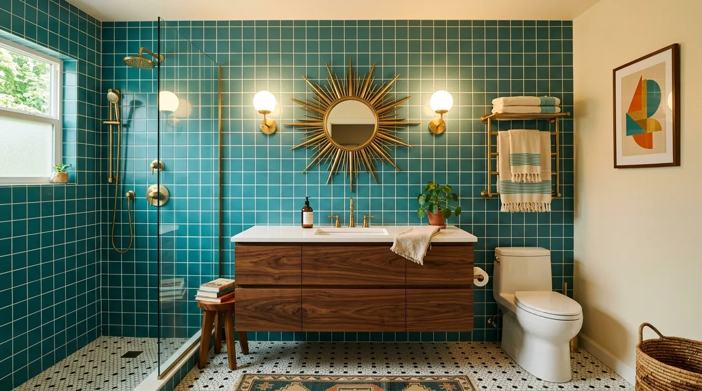 13 Fun Retro Bathroom Ideas for a Nostalgic and Playful Vibe inspiration image 8