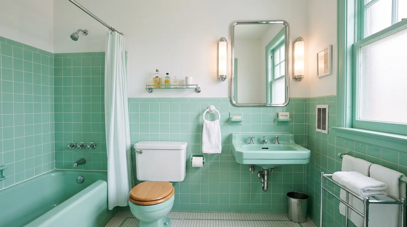 13 Fun Retro Bathroom Ideas for a Nostalgic and Playful Vibe inspiration image 10