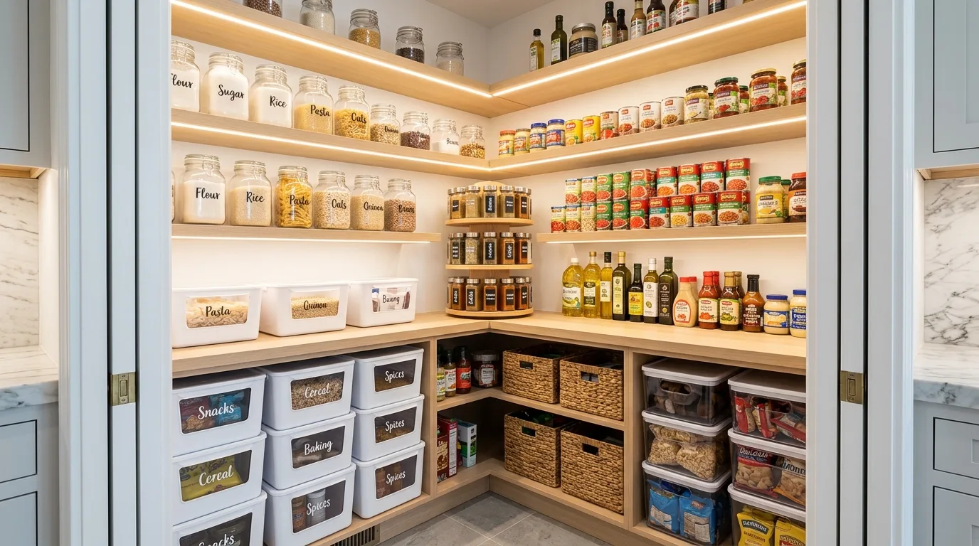 15 Functional Kitchen Pantry Organization Ideas for a Tidy Cookspace inspiration image 9