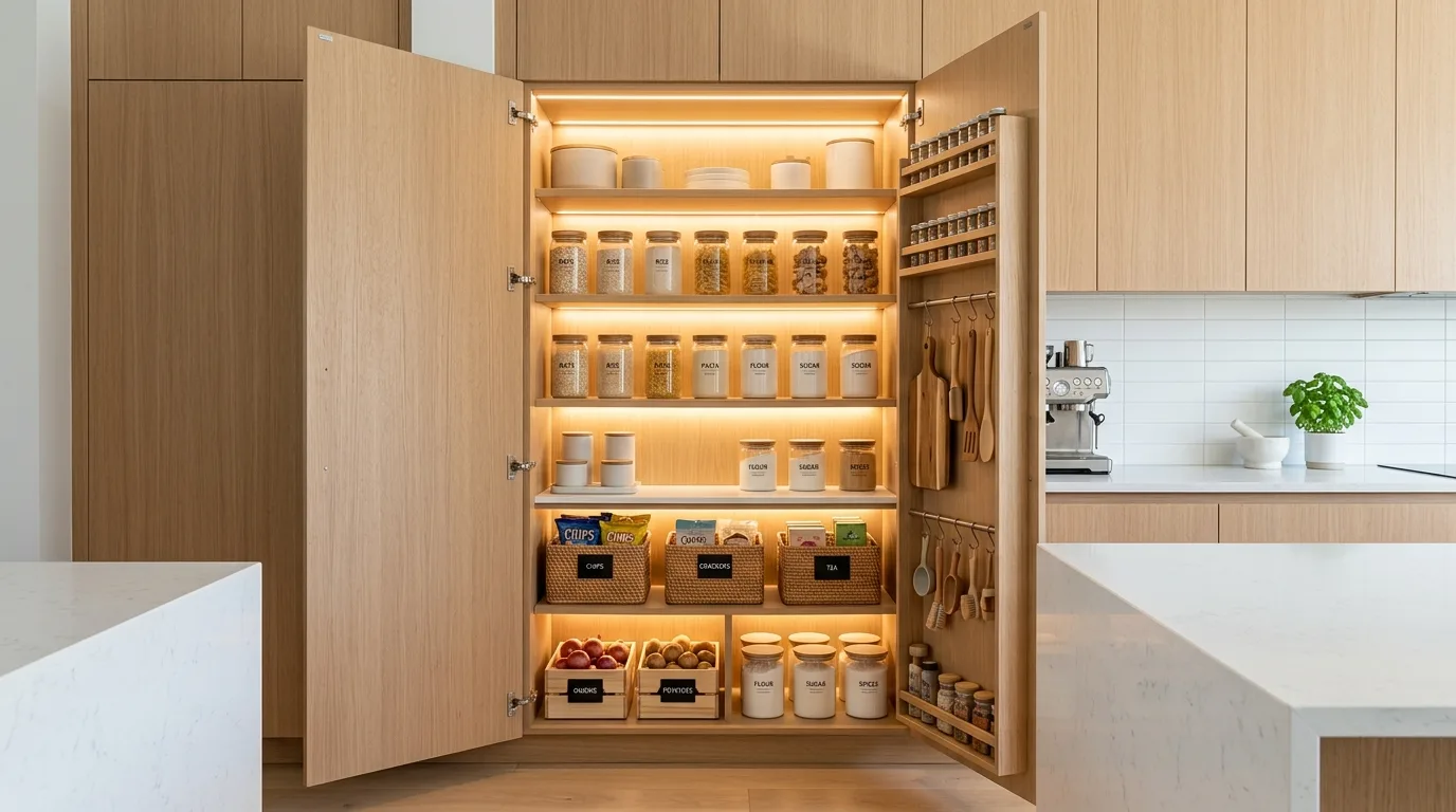 15 Functional Kitchen Pantry Organization Ideas for a Tidy Cookspace inspiration image 13