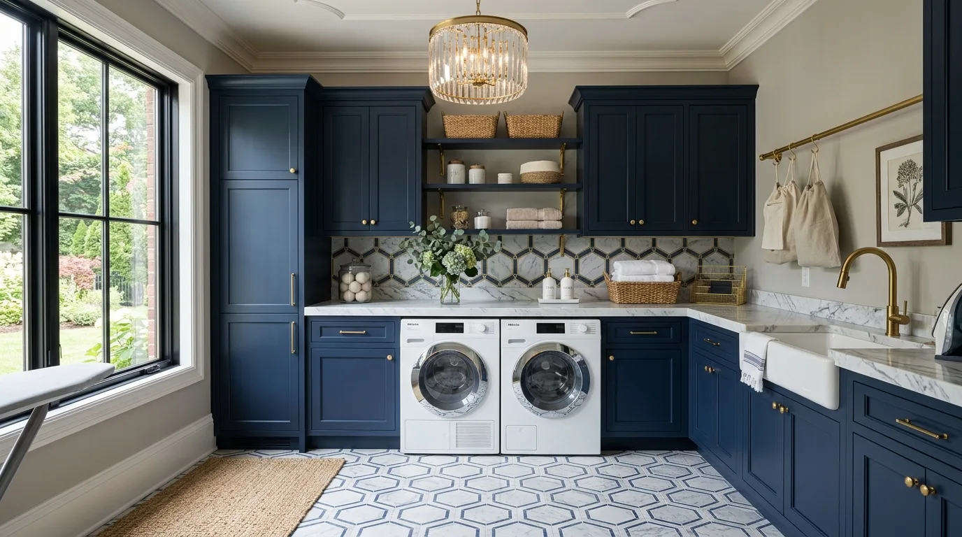 14 Functional Laundry Room Ideas for an Organized and Beautiful Utility Space inspiration image 4