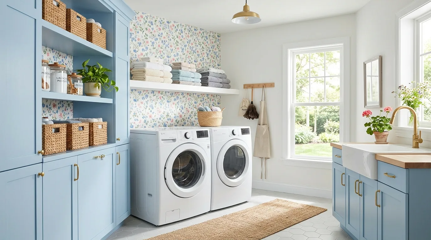 14 Functional Laundry Room Ideas for an Organized and Beautiful Utility Space inspiration image 8