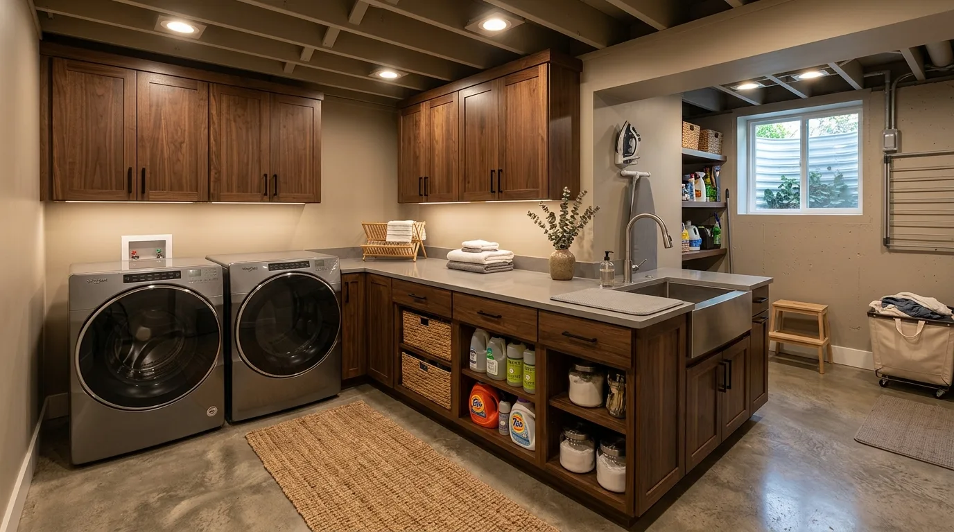 14 Functional Laundry Room Ideas for an Organized and Beautiful Utility Space inspiration image 10