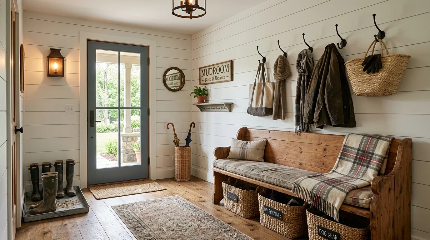 14 Functional Mudroom Ideas for an Organized and Stylish Entryway inspiration image 3