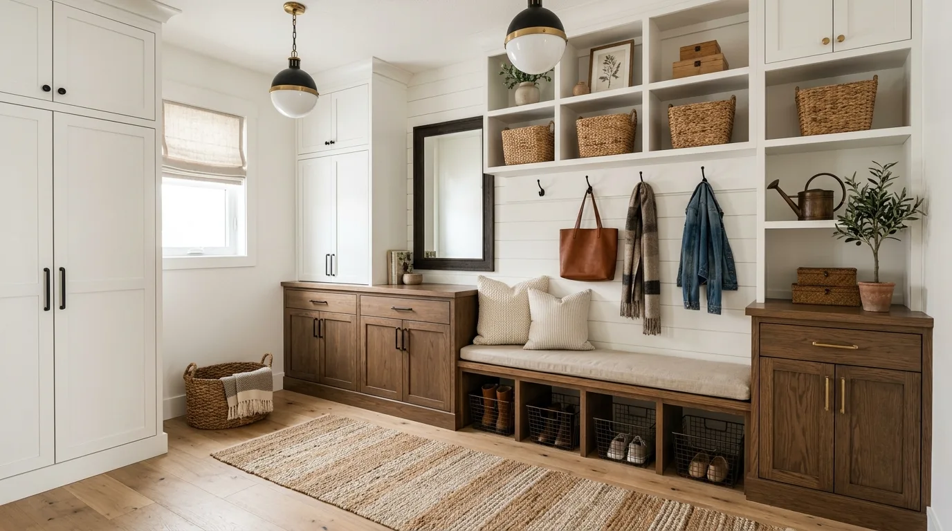14 Functional Mudroom Ideas for an Organized and Stylish Entryway inspiration image 14