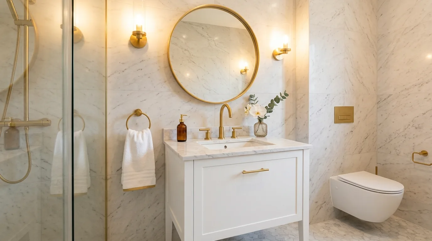 14 Glamorous Gold Bathroom Ideas for a Luxurious and Elegant Space inspiration image 7