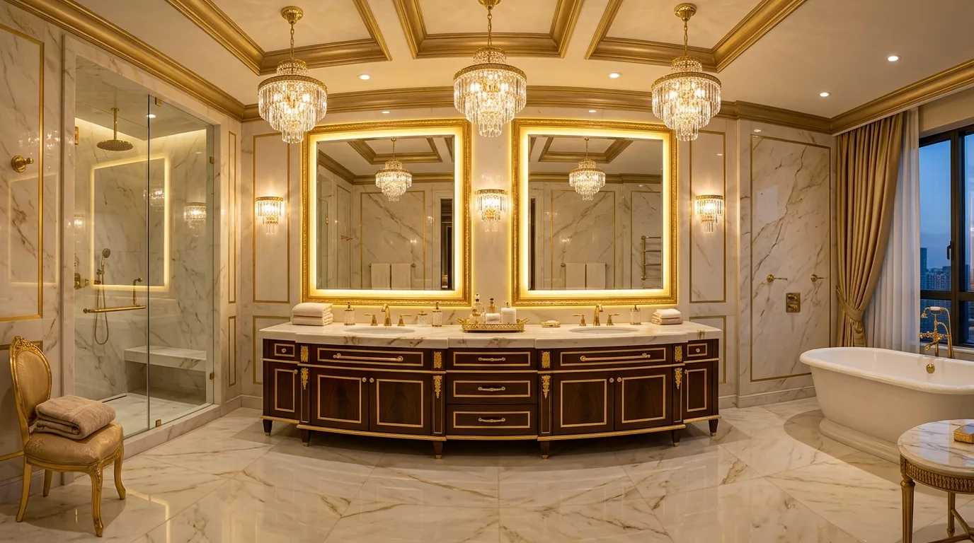 14 Glamorous Gold Bathroom Ideas for a Luxurious and Elegant Space inspiration image 11