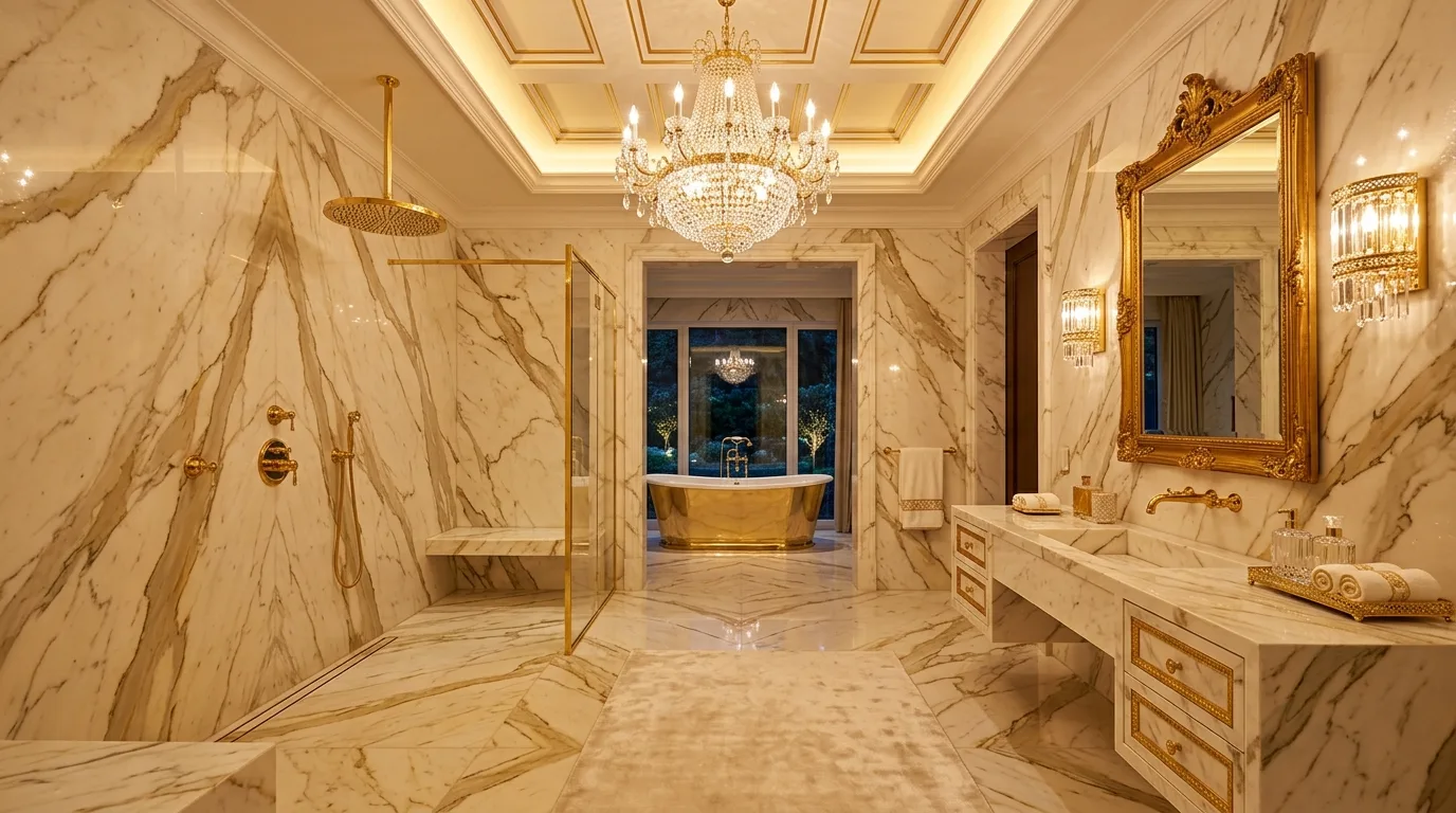 14 Glamorous Gold Bathroom Ideas for a Luxurious and Elegant Space inspiration image 14