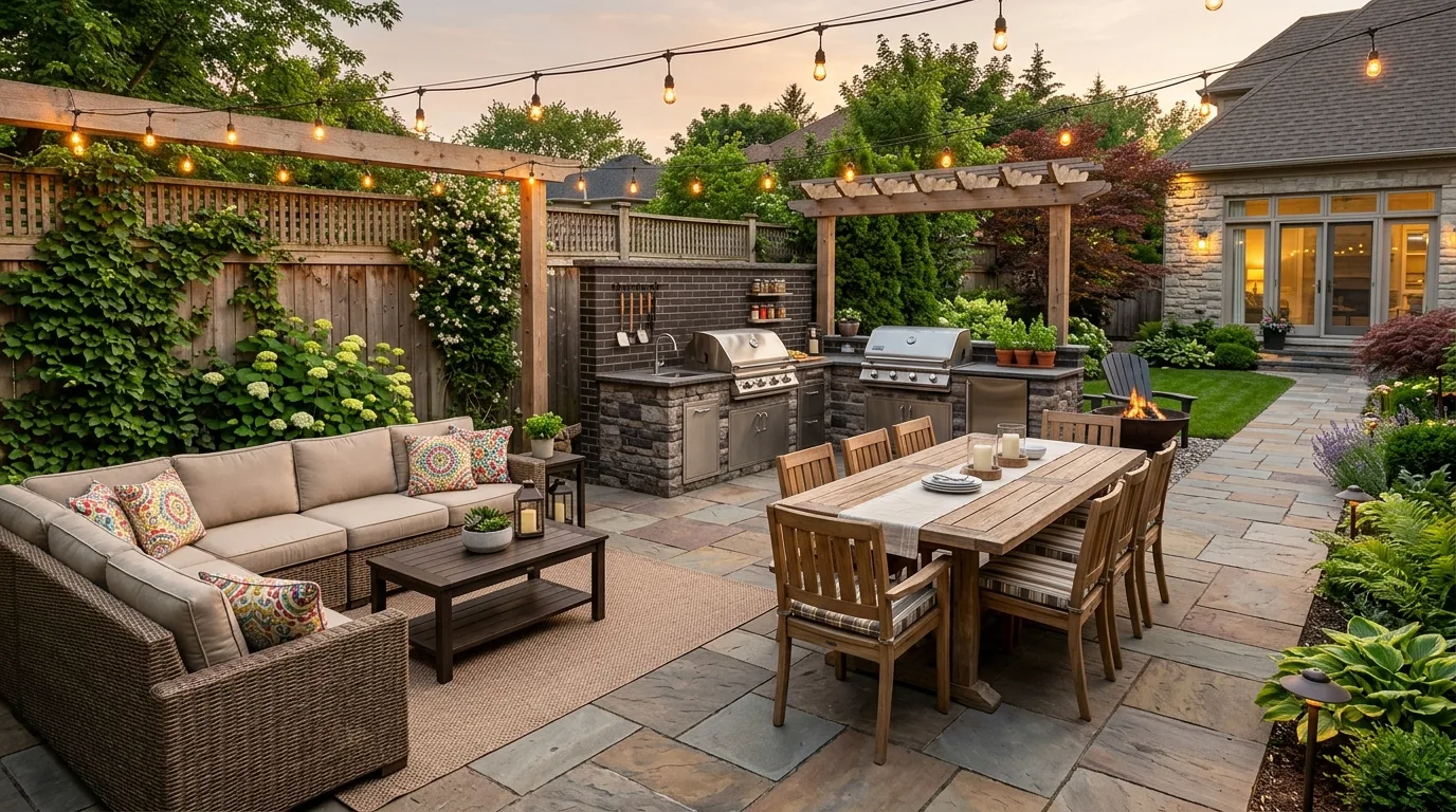 14 Inviting Backyard Patio Ideas for a Stunning Outdoor Living Room inspiration image 13