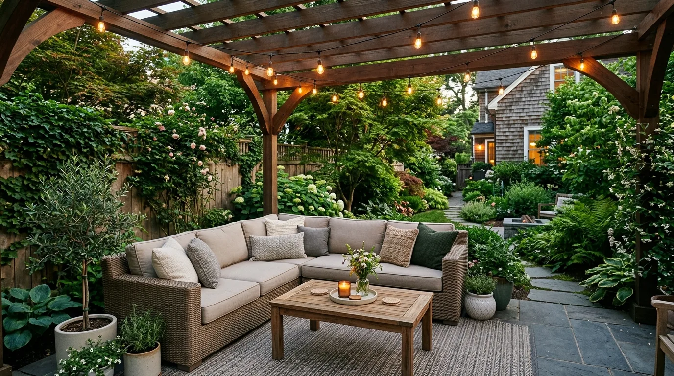 14 Inviting Outdoor Patio Decor Ideas for a Stylish Backyard Escape hero image
