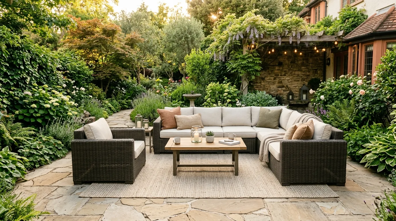 15 Inviting Outdoor Patio Ideas for a Beautiful Backyard Living Space hero image