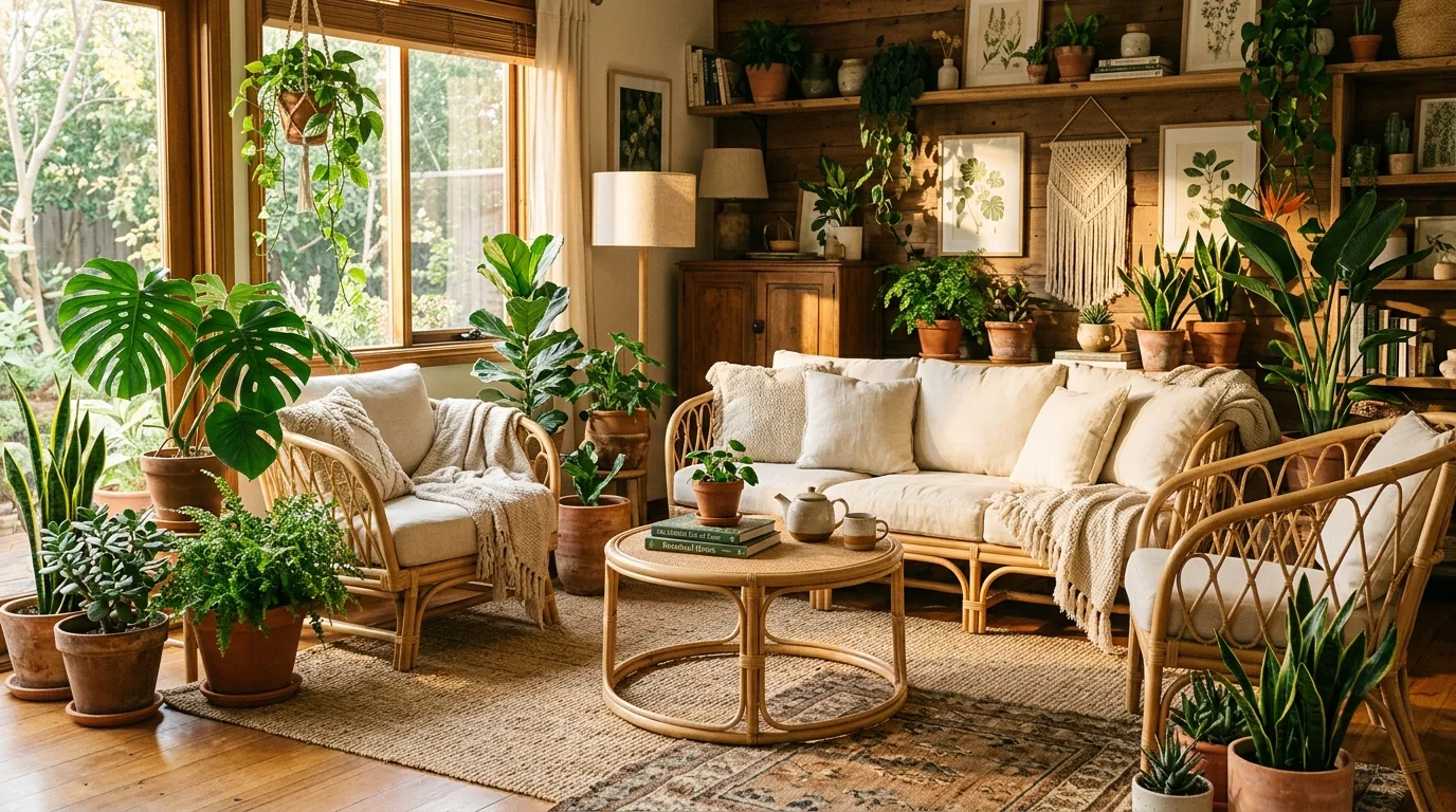 14 Lush Botanical Living Room Ideas for a Plant-Filled Paradise inspiration image 3