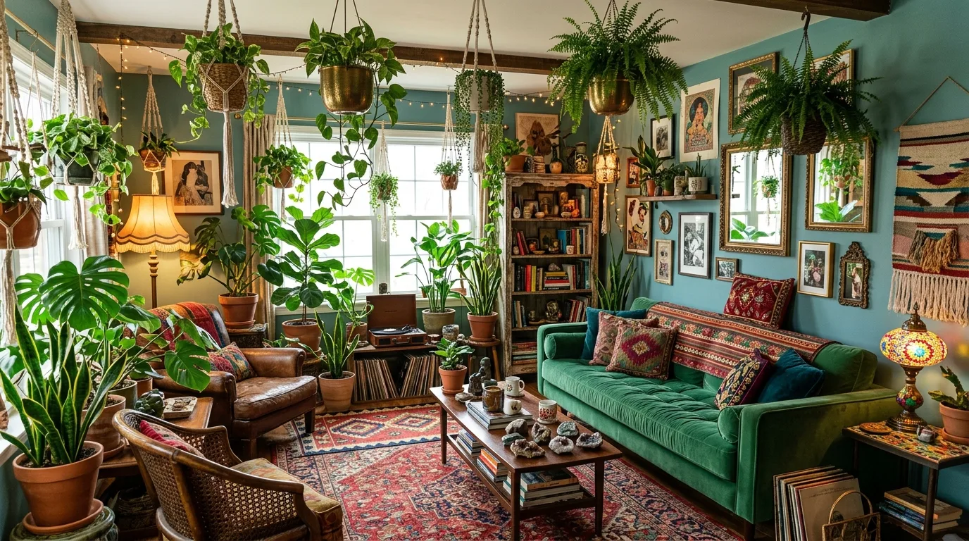 14 Lush Botanical Living Room Ideas for a Plant-Filled Paradise inspiration image 13