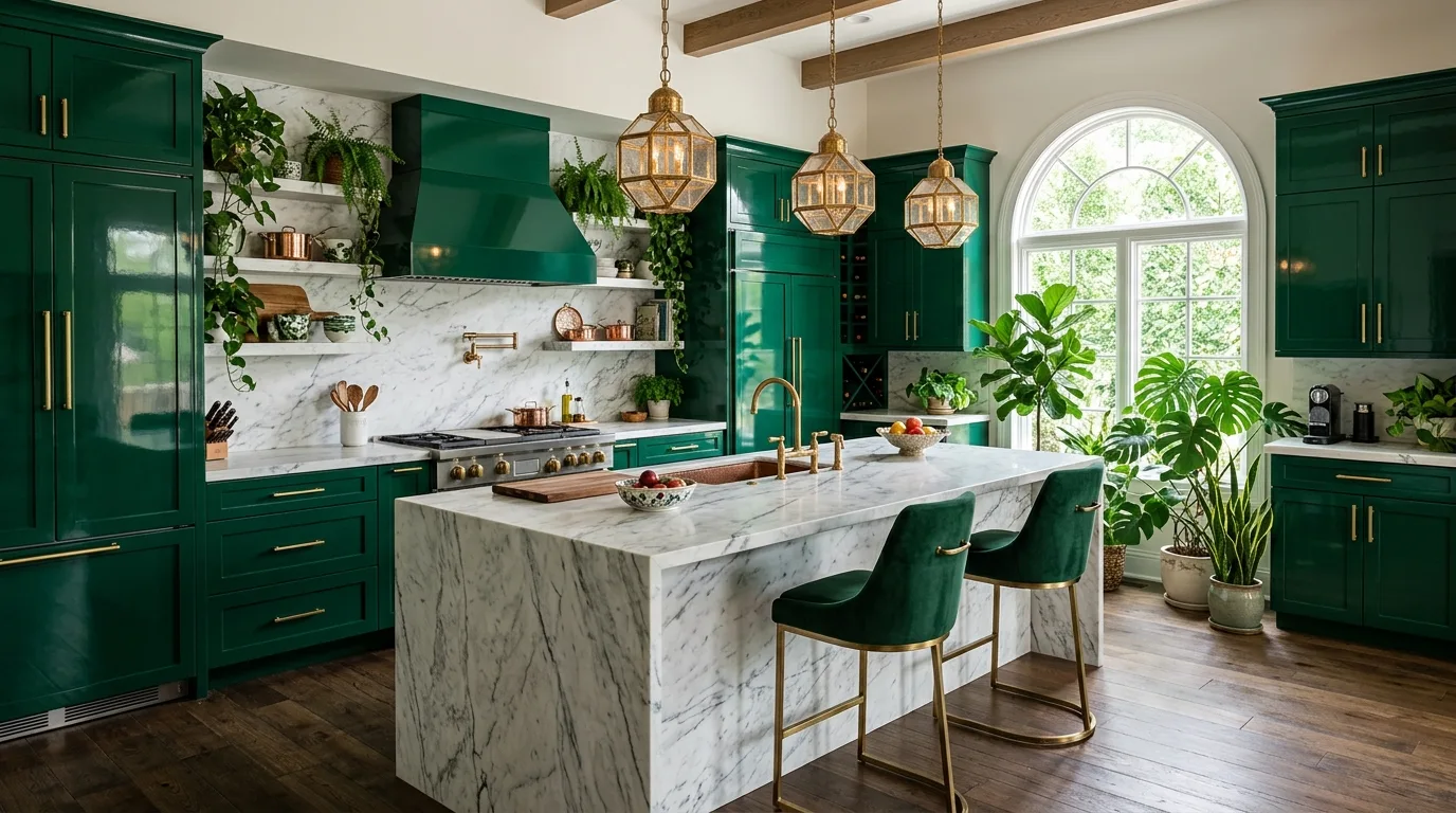 14 Lush Green Kitchen Ideas for a Nature-Inspired Culinary Space inspiration image 3