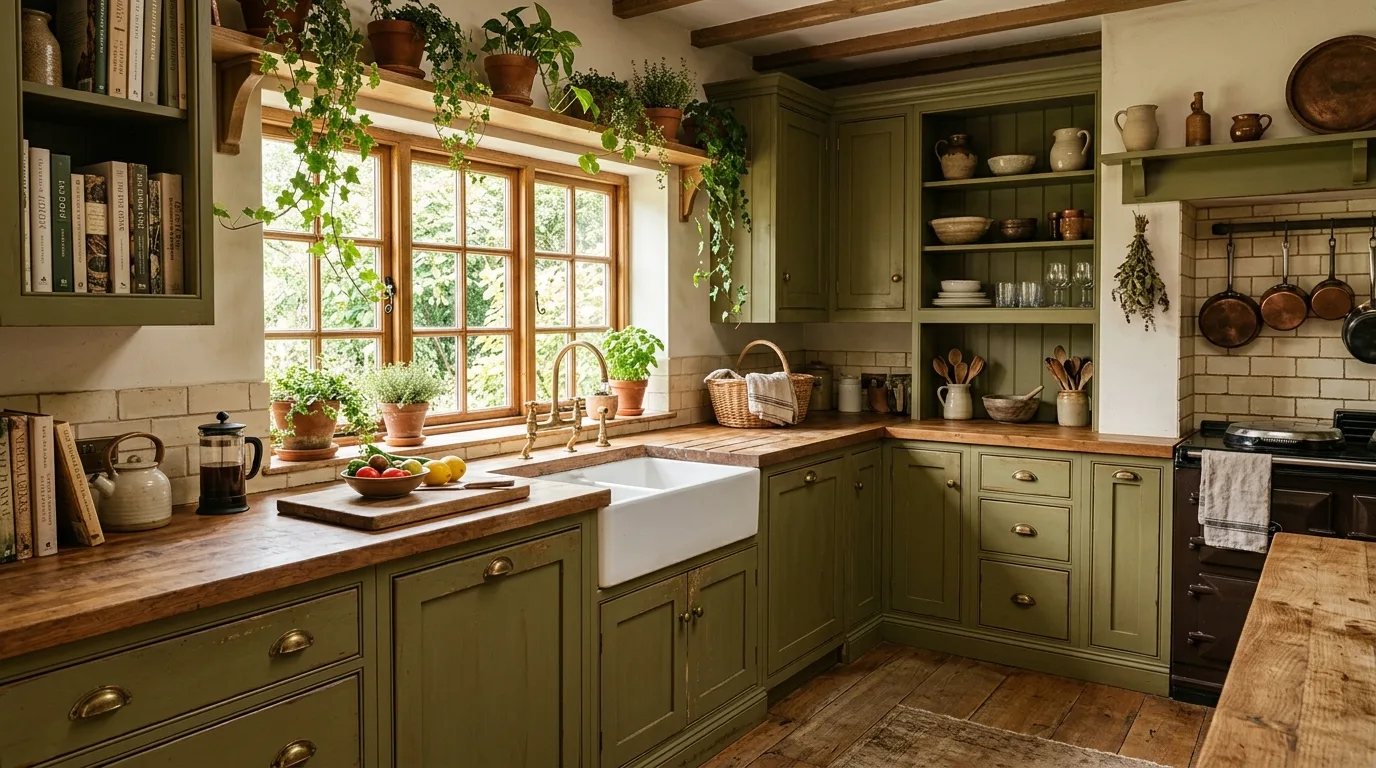 14 Lush Green Kitchen Ideas for a Nature-Inspired Culinary Space inspiration image 4