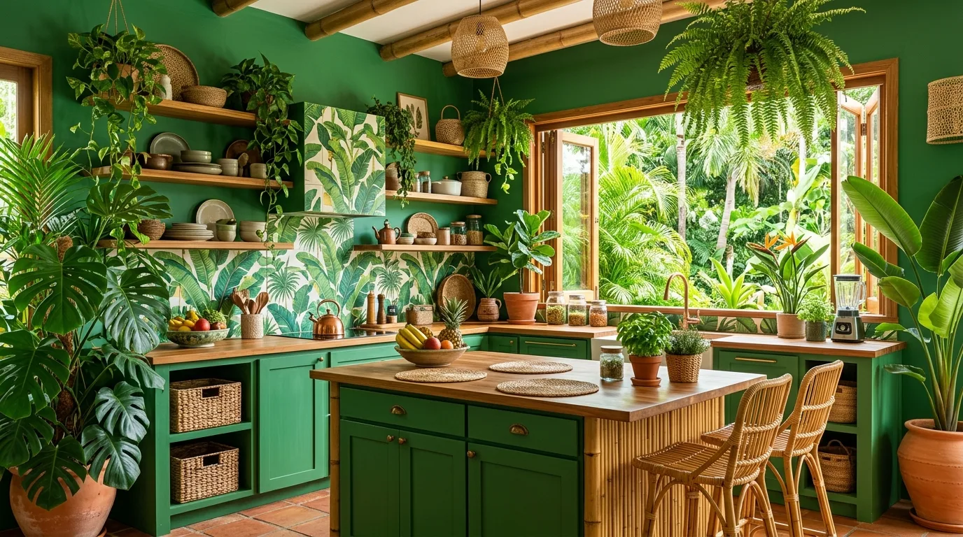14 Lush Green Kitchen Ideas for a Nature-Inspired Culinary Space inspiration image 9