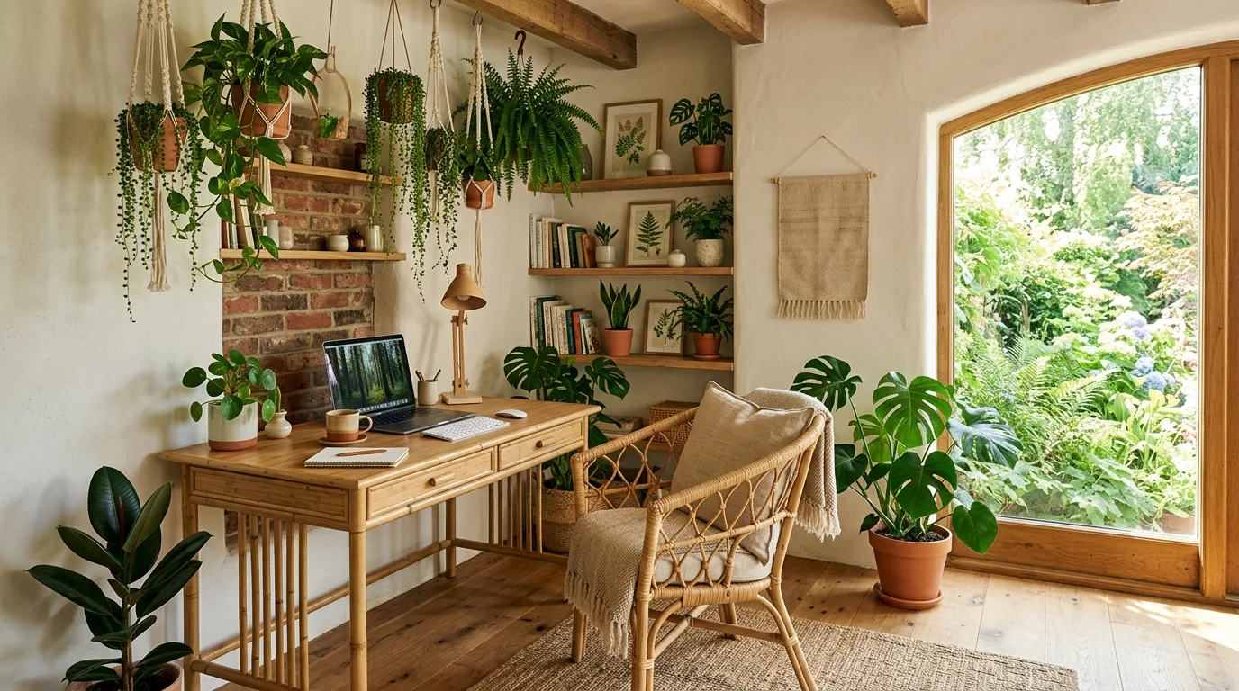 14 Lush Nature-Infused Office Setups for a Calm and Productive Workspace inspiration image 3