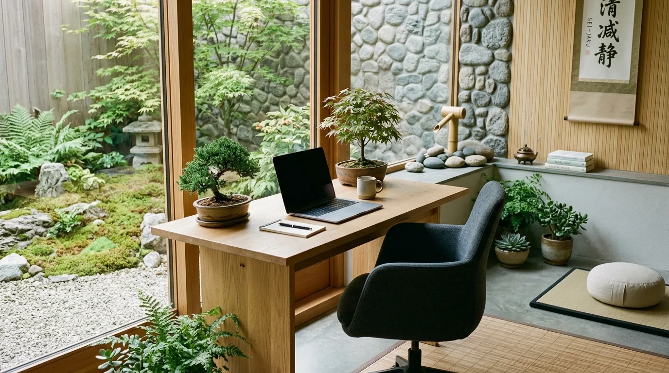 14 Lush Nature-Infused Office Setups for a Calm and Productive Workspace inspiration image 13
