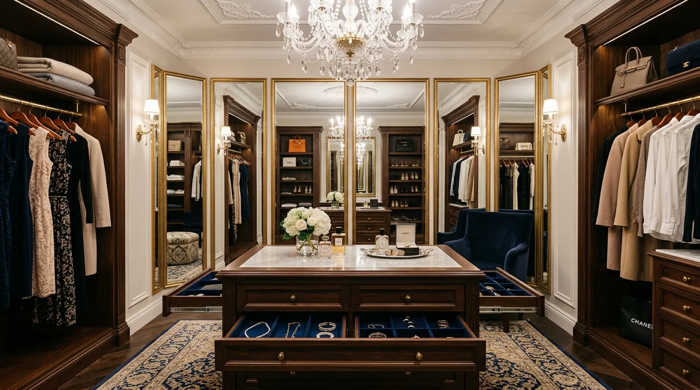 15 Luxurious Walk In Closet Ideas for a Boutique-Style Dressing Room inspiration image 2