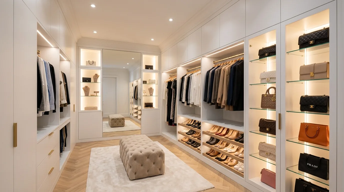 15 Luxurious Walk In Closet Ideas for a Boutique-Style Dressing Room inspiration image 3