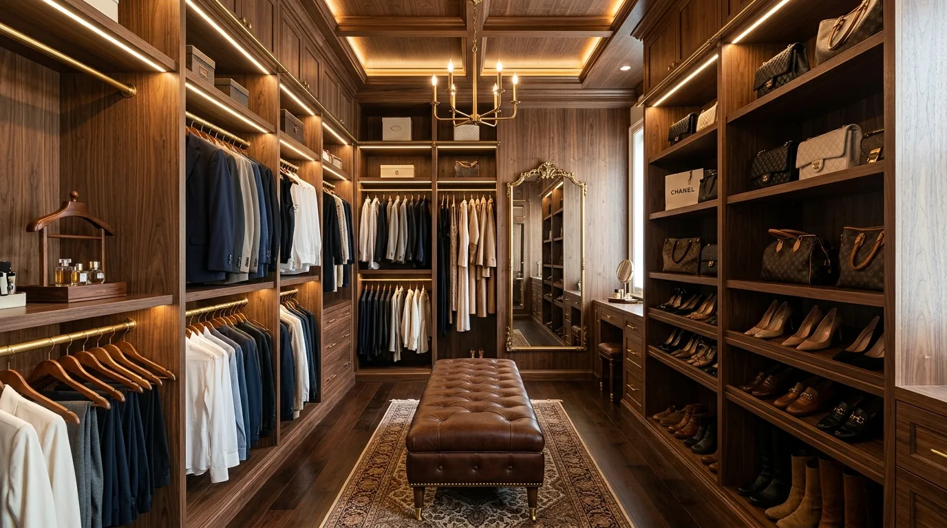 15 Luxurious Walk In Closet Ideas for a Boutique-Style Dressing Room inspiration image 4
