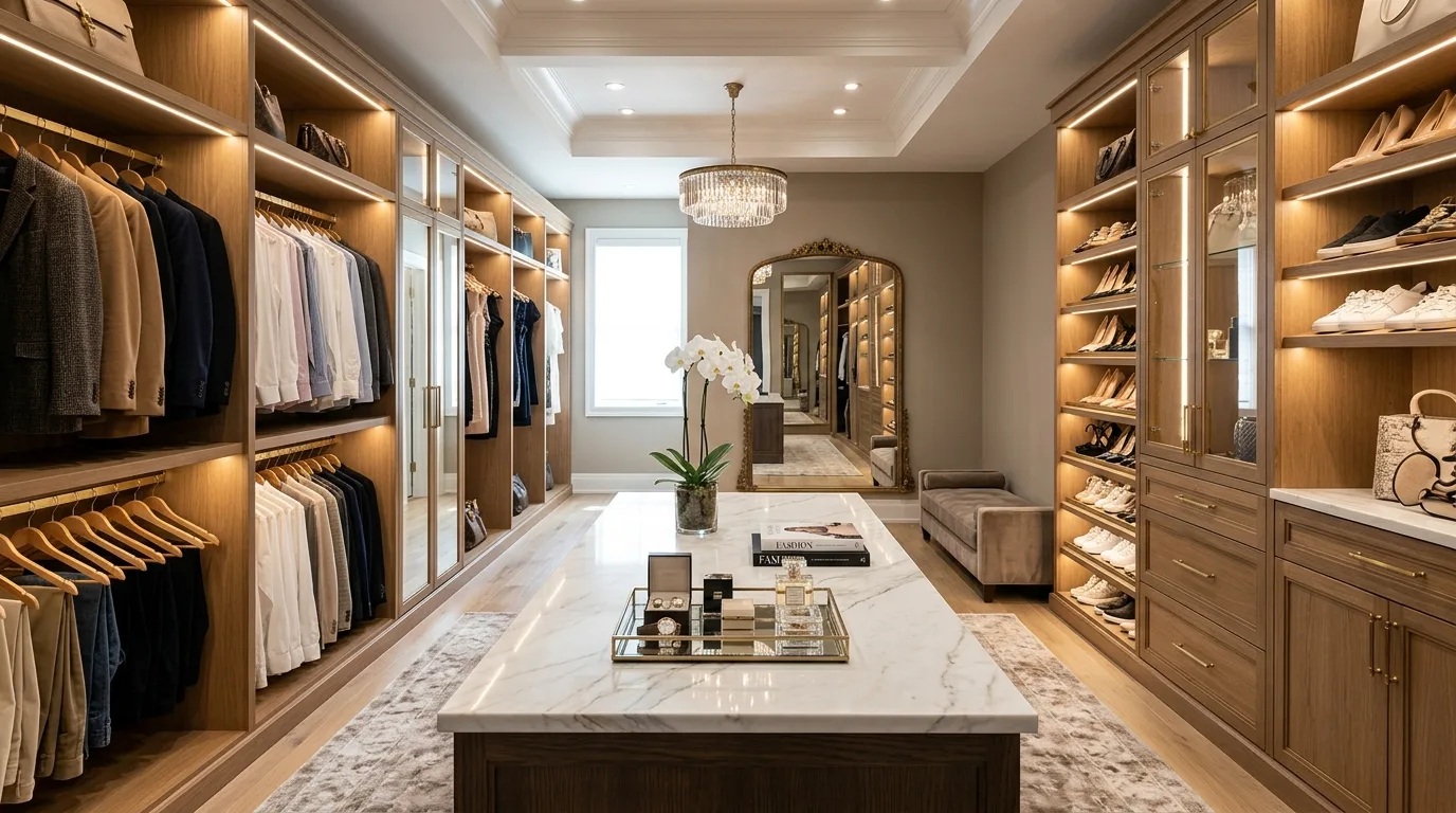 15 Luxurious Walk In Closet Ideas for a Boutique-Style Dressing Room inspiration image 10