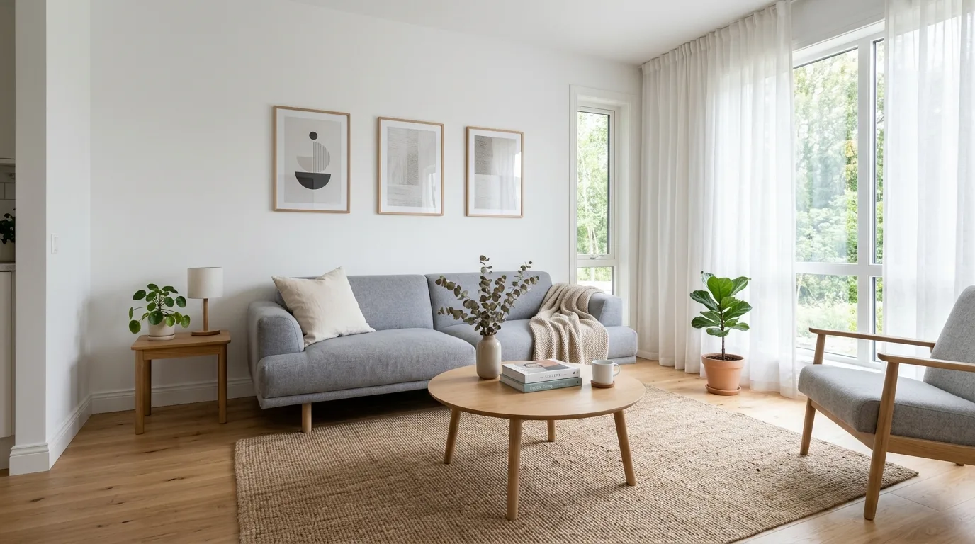 14 Minimalist Scandinavian Living Room Ideas for a Clean and Cozy Space hero image