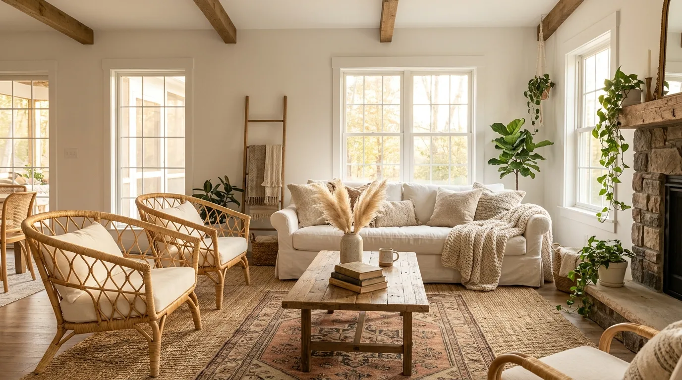 15 Modern Farmhouse Living Room Ideas for a Fresh Country Style inspiration image 9