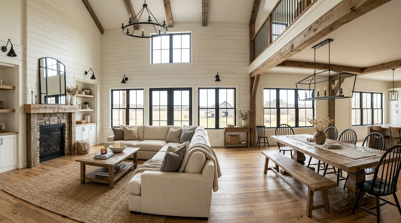 15 Modern Farmhouse Living Room Ideas for a Fresh Country Style inspiration image 12
