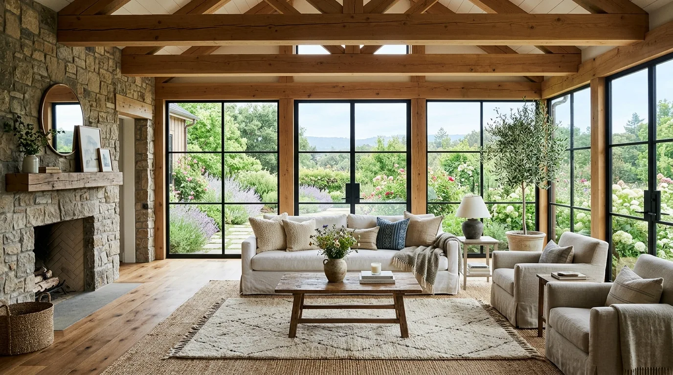15 Modern Farmhouse Living Room Ideas for a Fresh Country Style inspiration image 13