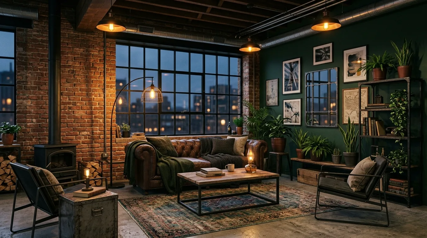 13 Moody Dark Green Living Room Ideas for a Dramatic and Cozy Space inspiration image 8