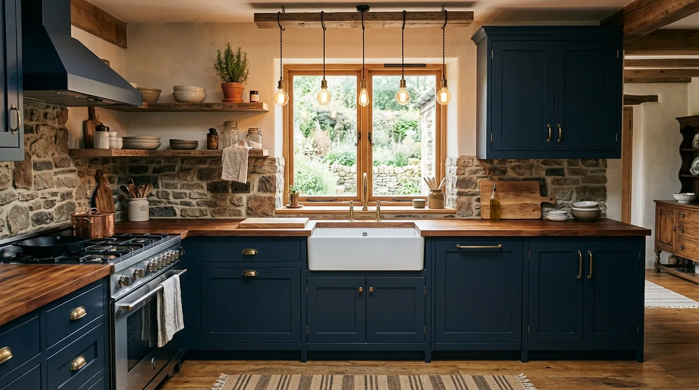 14 Moody Farmhouse Kitchen Ideas for a Dark and Cozy Rustic Vibe inspiration image 2