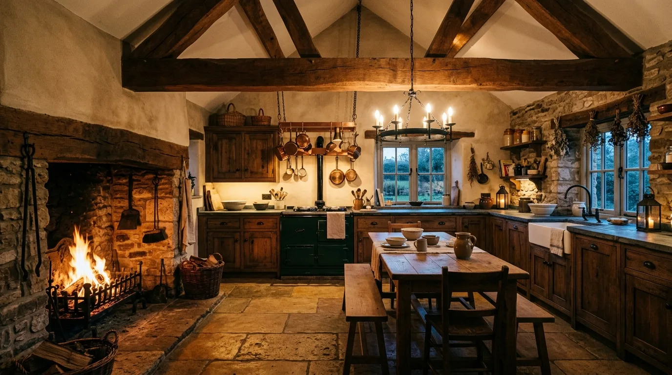 14 Moody Farmhouse Kitchen Ideas for a Dark and Cozy Rustic Vibe inspiration image 10