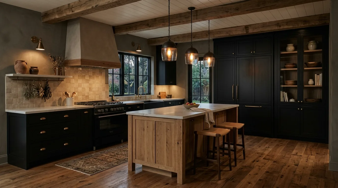 14 Moody Farmhouse Kitchen Ideas for a Dark and Cozy Rustic Vibe inspiration image 14