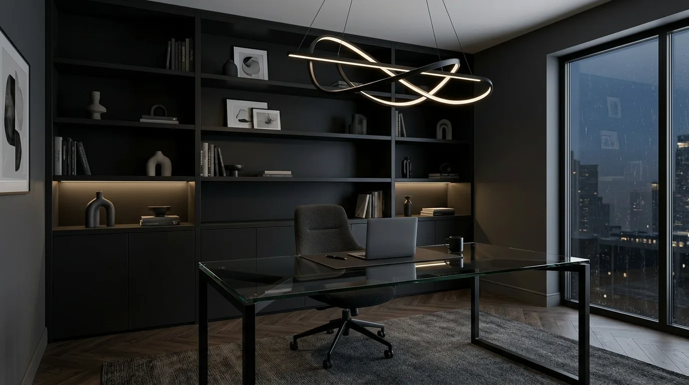 12 Moody Home Office Decor for a Dramatic and Focused Workspace inspiration image 11
