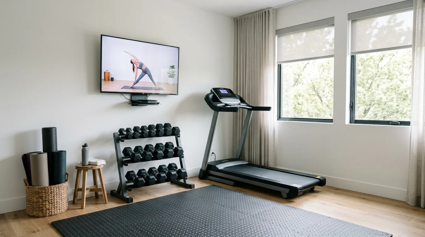 15 Motivating Home Gym Ideas for a Personal Fitness Sanctuary inspiration image 2