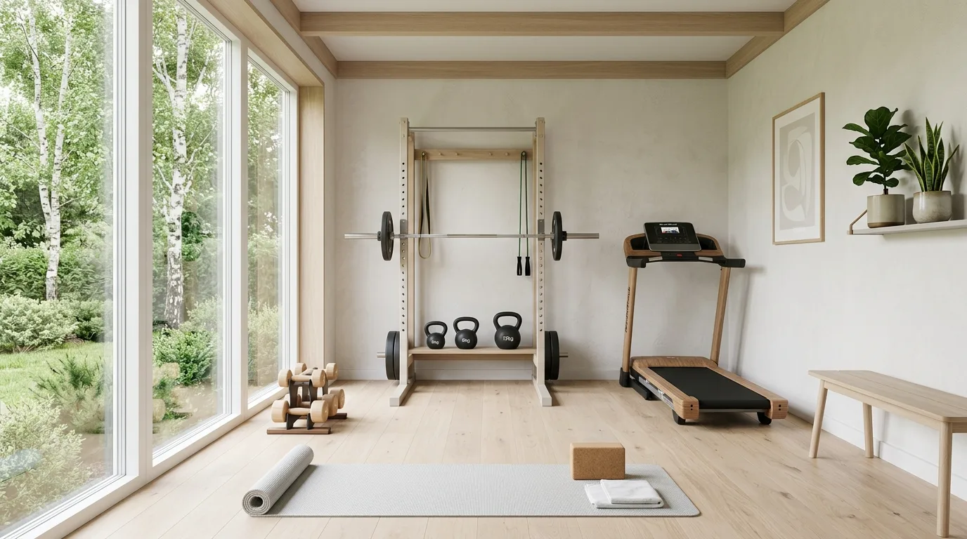 15 Motivating Home Gym Ideas for a Personal Fitness Sanctuary inspiration image 7