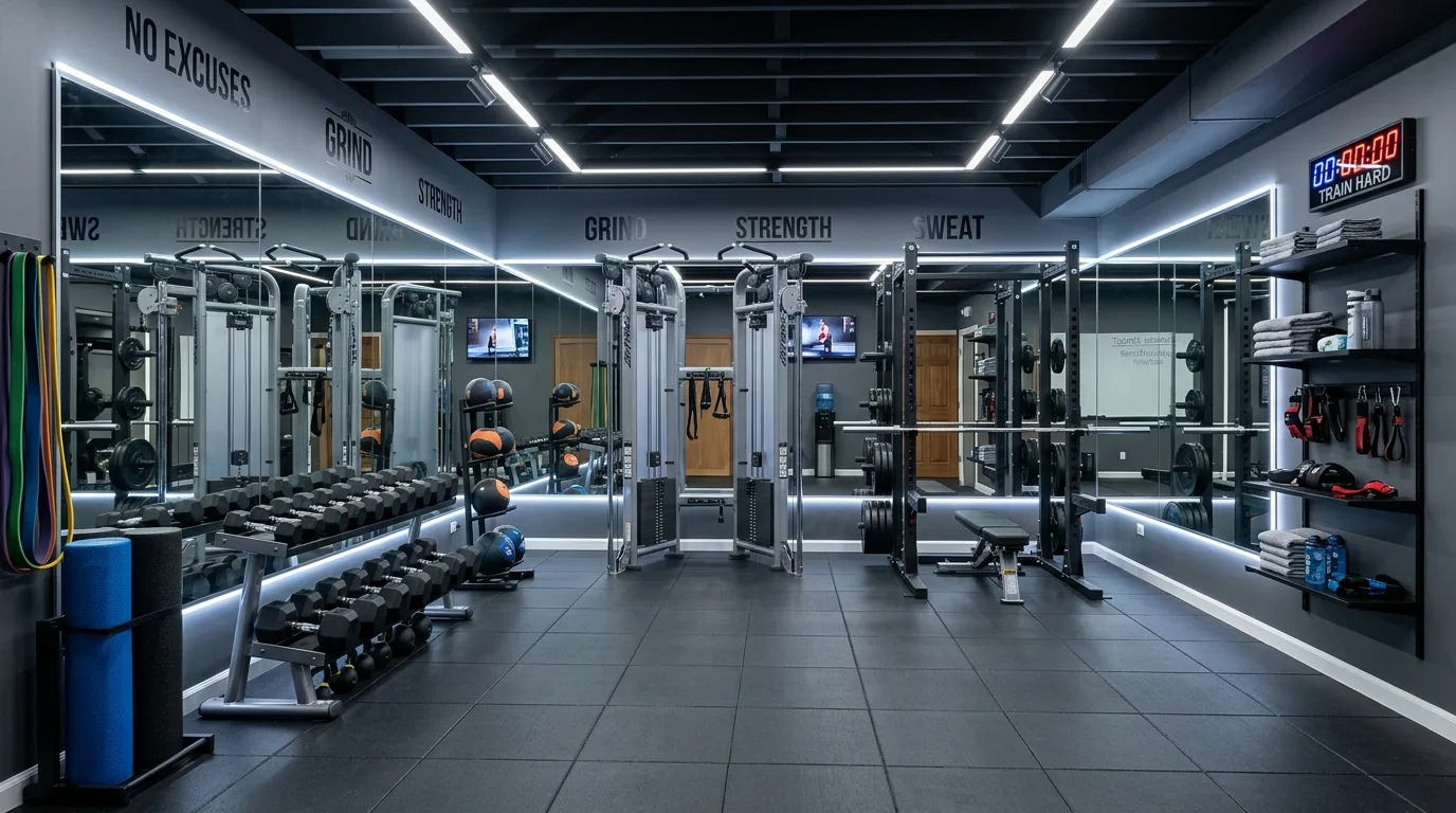 15 Motivating Home Gym Ideas for a Personal Fitness Sanctuary inspiration image 11