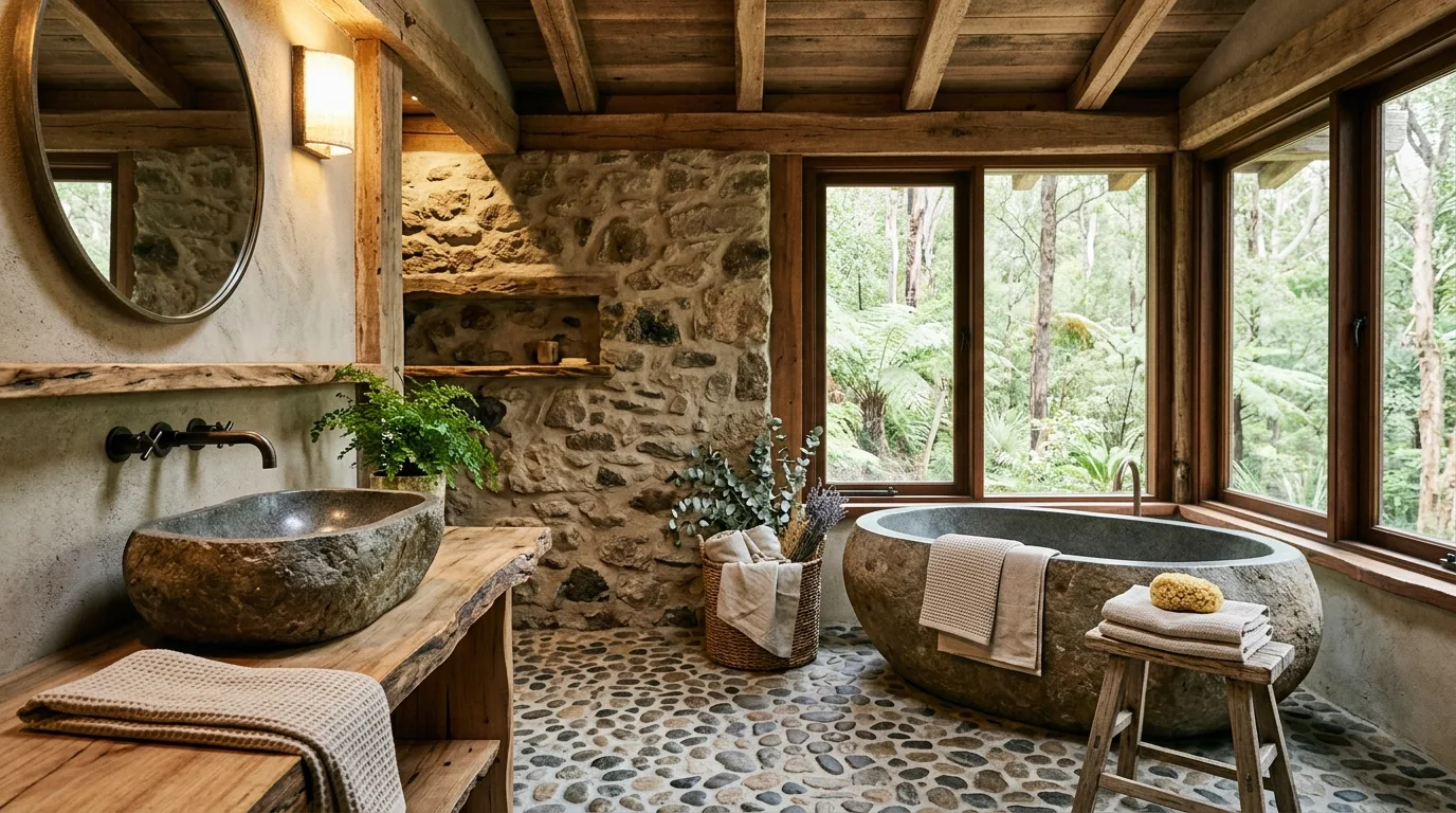 12 Natural Earthy Bathroom Ideas for a Grounded and Organic Space inspiration image 2